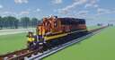BNSF, EMD SD40-2 Minecraft Map & Project