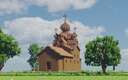 Деревянная церковь ∣ Wooden church Minecraft Map & Project