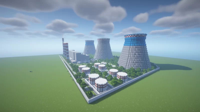 USSR Thermal Power plant Minecraft Map