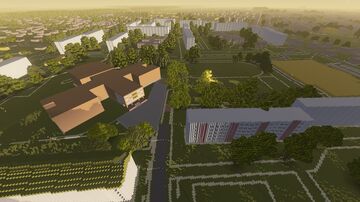 Город Берёза, Беларусь / Bereza, Belarus Minecraft Map & Project