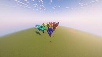 16 Colorful Hot Air Balloons Minecraft Map & Project