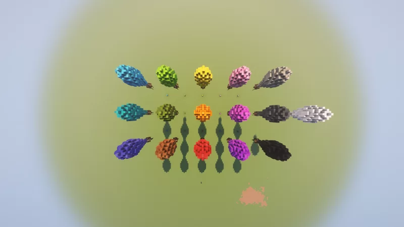 16 Colorful Hot Air Balloons Minecraft Map