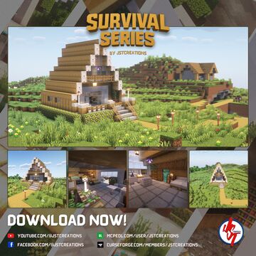 Survival Trigon House #9 (Achievements On) Minecraft Map & Project