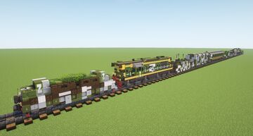 Russian Armored Train "Amur" (1.5:1 Scale) Minecraft Map & Project