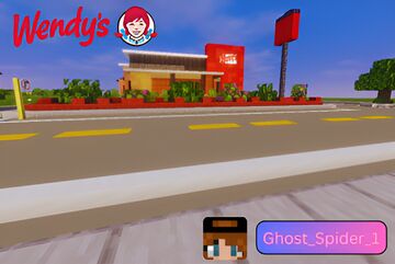 Wendy's Fast Food Drive Thru Minecraft Map & Project