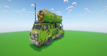 Minecraft Nuclear Vehicle Statue ( FREE ) Minecraft Map & Project