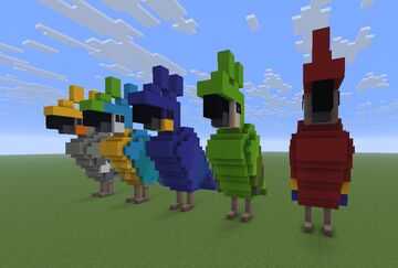 Pack Color Parrots Minecraft Map & Project