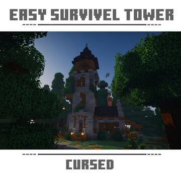 Easy Survival Tower ( Litematica support ) ⚒ Minecraft Map & Project