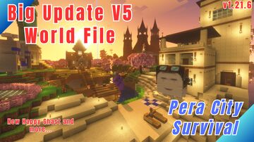 Pera City Survival Map | NEW August UPDATED FILE & DISCORD LINK | One of the most updated survival saves. Minecraft Map & Project