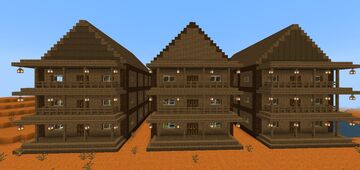 Wild West Inspired Residental Building Minecraft Map & Project