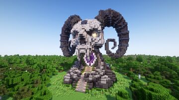 Minecraft Skull Nether Portal Statue V11 Minecraft Map & Project