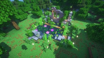 Forest Pond with a ruin 💦🌲 Minecraft Map & Project