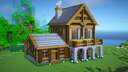 Lvl.3 Survival House, Spruce Build! +Tutorial 🏡(72.3) Minecraft Map & Project