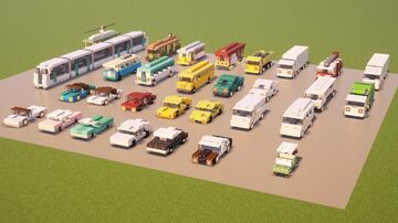 30 Vehicles - Schematic Minecraft Map & Project