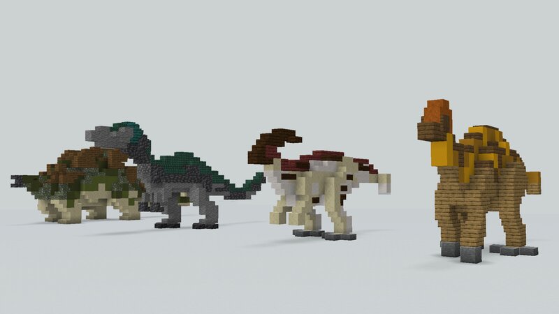 Baronyx, Stegosaurus, Corythosaurus & Parasaurolophus Build