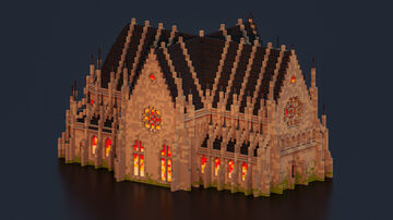 Cathedral | Open Unfurnished Minecraft Map & Project
