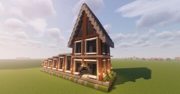 Городской двух этажный дом/City two-storey house Minecraft Map & Project