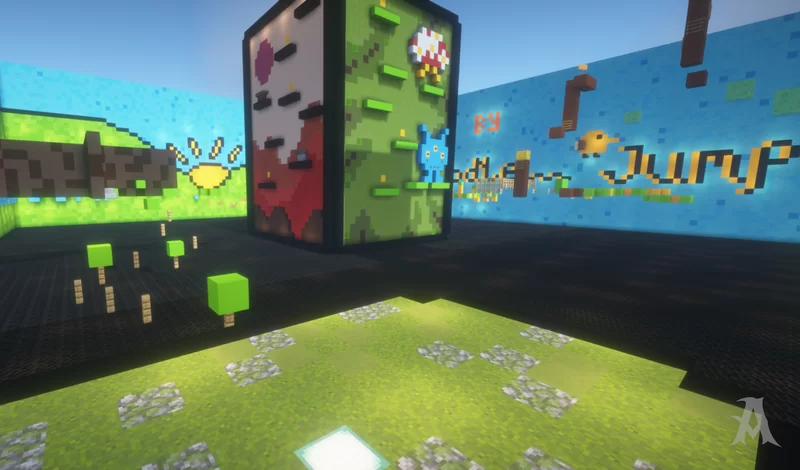 Speedrun Parkour - Doodle Jump [Playable] Minecraft Map