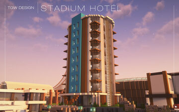 Stadium Hotel | Full Interior | Minecraft Map & Project