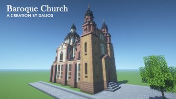 A Baroque Church in Minecraft Minecraft Map & Project