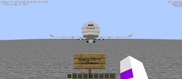 Lufthansa Boeing 747-8 Minecraft Map & Project