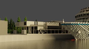 Istanbul Museum of Modern Art (Istanbul Modern) & Galataport, Istanbul, Turkey Minecraft Map & Project