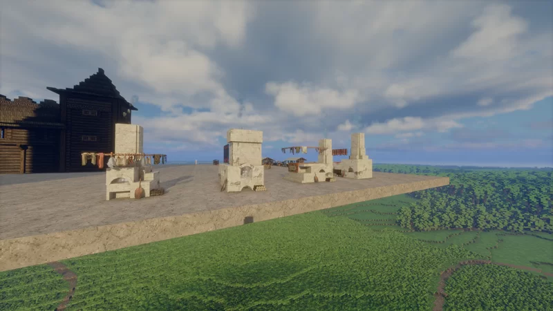 Русские печки/ Russian stoves [Conquest reforged schematic] Minecraft Map