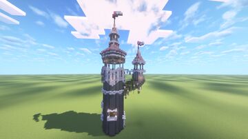 Fantasy Cherry Tower - World Download & Schematic Minecraft Map & Project