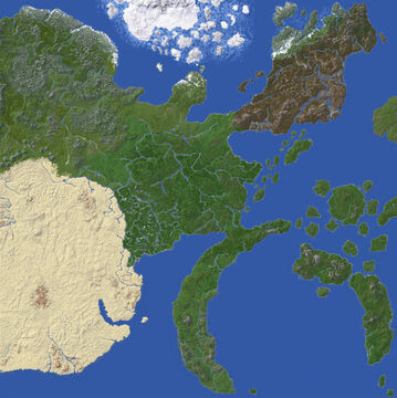 World map of Naruto - World Painter [25000x25000] Minecraft Map & Project