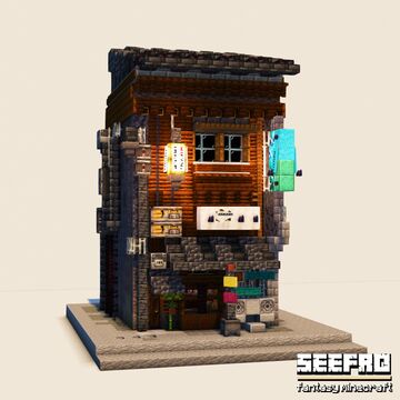 Japanese street shop Minecraft Map & Project