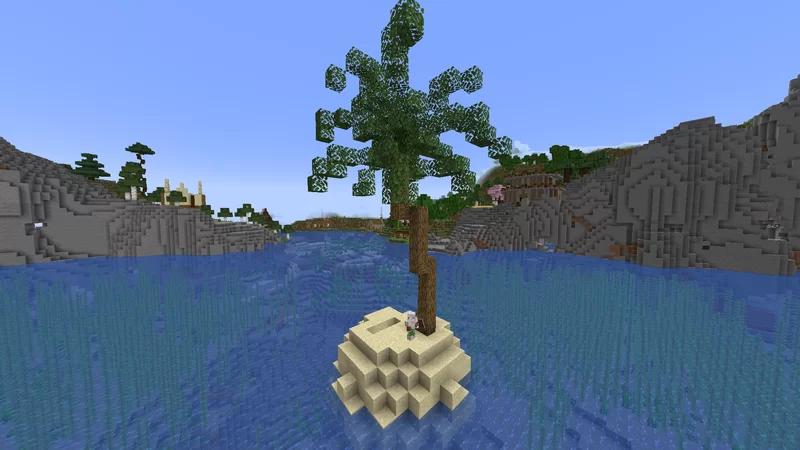 Island with Palm Tree Minecraft Map