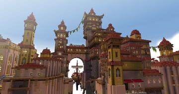 ☁️ Floating Silkpunk City [Contest Entry] Minecraft Map & Project