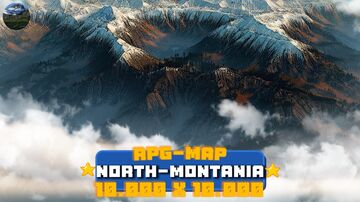 North-Montania 1.21+ | 10.000 x 10.000, Realistic | Survival-Friendly | Java Edition | Custom Structures & Custom Caves Minecraft Map & Project