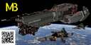 Halo UNSC "Throngler" class Lancer class Corvette Minecraft Map & Project