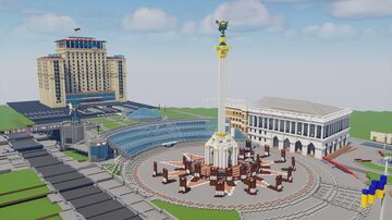 Independence Square Kyiv, Ukraine Minecraft Map & Project