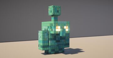 The Oxidized Copper Golem Statue Minecraft Map & Project