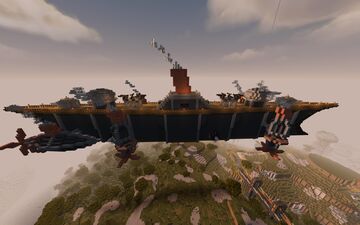 Big Dark Airship Minecraft Map & Project