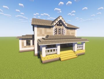 Large Country House Minecraft Map & Project