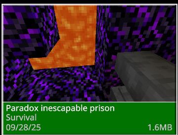 Paradox the inescapable prison (my first prison built) Minecraft Map & Project