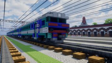 ER2R Elektrichka electric trainset Minecraft Map & Project