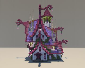 Magenta fantasy house Minecraft Map & Project