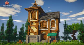 Modular Starter House | Medieval Survival Base [Litematic] Minecraft Map & Project