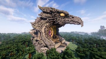 Minecraft Crow Head Nether Portal Statue Minecraft Map & Project