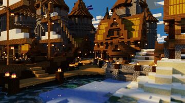 Medieval Harbor Home Minecraft Map & Project