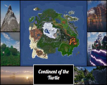 Selotiané - Continent of the Turtle (Creative/Survival Map) Minecraft Map & Project