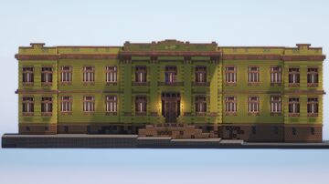 University of Sassari - Giurisprudenza - Facade/facciata Minecraft Map & Project