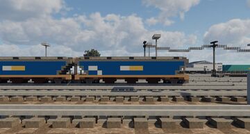 VHGF Grain Hopper Pacific National Blue and Yellow and Freight Australia Green and Yellow (1:1.5 scale) Minecraft Map & Project