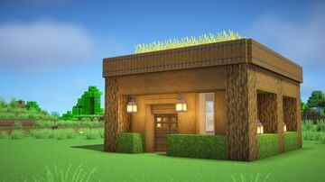 Lvl 1. Survival House +Tutorial 🏡(69.1) Minecraft Map & Project