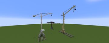 [1:1] Soviet/Ukrainian Rail Mounted Tower Cranes Models Minecraft Map & Project