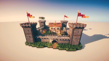 🏰✨Mini Fortress Home – Download! Minecraft Map & Project